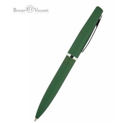 Ручка автоматическая шариковая 1.0мм "PORTOFINO" синяя, зеленый металлический корпус 20-0251/03 Bruno Visconti