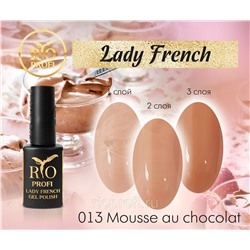 >Rio Profi Гель-лак серия Lady French №13 Mousse au chocolat, 7 мл