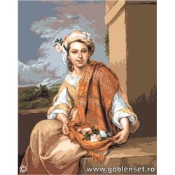 Набор для вышивания «Goblenset» (Гобелены)  1112 Fata cu flori