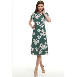 Платье Bazalini 4430 зеленый цветы