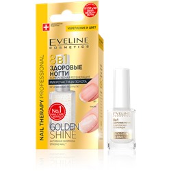 EVELINE Nail Therapy 8в1 Здоровые ногти Golden Shine Комплексная регенерация 12мл