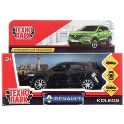 Модель Инерционная Технопарк Renault Koleos (12см, металл, открываются двери, черная, в коробке) KOLEOS-BK, (Shantou City Daxiang Plastic Toy Products Co., Ltd)