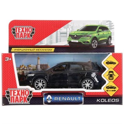 Модель Инерционная Технопарк Renault Koleos (12см, металл, открываются двери, черная, в коробке) KOLEOS-BK, (Shantou City Daxiang Plastic Toy Products Co., Ltd)