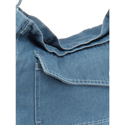 Сумка женская текстиль JN-208-168,  1отд,  плечевой ремень,  голубой джинс 260087