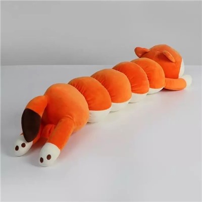 Мягкая игрушка Лисичка гусеница батон длинная 110 см
