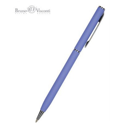 Ручка автоматическая шариковая 0.7мм "PALERMO" синяя, (фиолетовый металлический корпус) 20-0250/11 Bruno Visconti