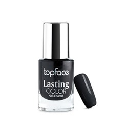 Topface Лак для ногтей Lasting color тон 63, глубокий черный - PT104 (9мл)