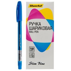 Ручка шариковая 0.7мм "Slim Blue" синяя (1464404) SILWERHOF