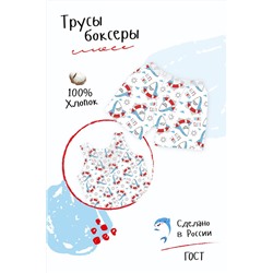 Трусы боксеры Акулята белый (ед.)