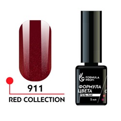 Гель-лак "Формула цвета", Red collection uv/led №911, 5 мл.