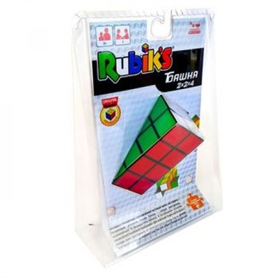 PlayLab Головоломка Башня Рубика. Rubik's Tower 2x2x4 (9,2*4,6*4,6см, в блистере, от 8 лет) КР5224, (Longshore Limited)