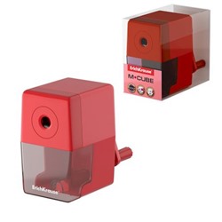 Точилка механическая с контейнером M-Cube красная 56033 Erich Krause