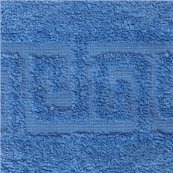 Полотенце махровое гладкокрашеное 50х87, 100 % хлопок, пл. 400 гр./кв.м.  Синий (blue bonnet)
