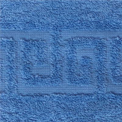 Полотенце махровое гладкокрашеное 70х137, 100 % хлопок, пл. 400 гр./кв.м.  Синий (blue bonnet)