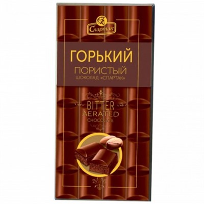 Шоколад Пористый горький 70г/Спартак