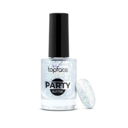 Topface Лак для ногтей " Party Glitter Nail" тон 101, мерцающие осколки- PT106 (9мл)