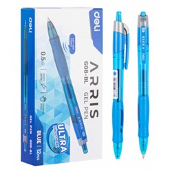 Ручка гелевая автоматическая Arris EG08-BL 0.5мм синяя (1485604) Deli