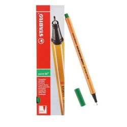 Ручка капиллярная 88/36 зеленая 0,4мм STABILO