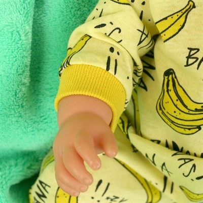 Одежда для бебиборна (рост 43 см) Комбинезон желтый с бананами, ОК-009, 1 комплект