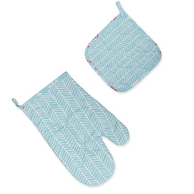 Набор для кухни 3 предмета  NewYear  (рукавичка-прихватка, прихватка, декоративное полотенце)  Шишки