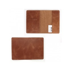Обложка для паспорта Premier-О-985 натуральная кожа коричневый пулл-ап (40)  228933
