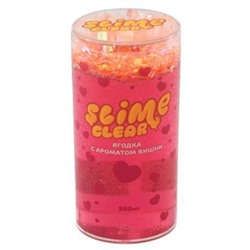 Детская игрушка Лизун ТМ "Slime "Clear-slime" S130-34 "Ягодка" с ароматом вишни 250 г. Фабрика игрушек