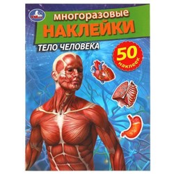 МногоразовыеНаклейки Тело человека (+50 наклеек), (Умка, 2021), Обл, c.8