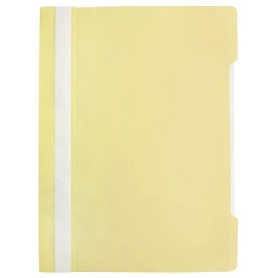 Скоросшиватель А4 пластиковый Pastel -PSLPAST/YEL желтый (1481337) Бюрократ