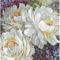 Набор для вышивания LETISTITCH  930 - Белые розы