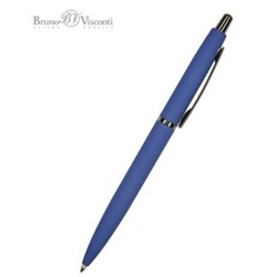 Ручка автоматическая шариковая 1.0мм "SAN REMO" синяя, синий металлический корпус 20-0249/03 Bruno Visconti
