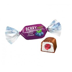 Конфеты Berry Art желейные глазированные Йогурт-Черника 500г