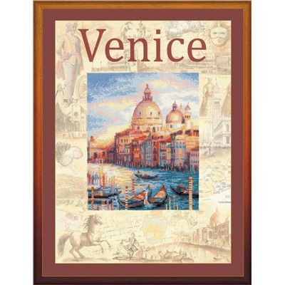 Частичная вышивка «Риолис»  РТ0030 "Города мира. Венеция"
