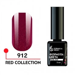 Гель-лак "Формула цвета", Red collection uv/led №912, 5 мл.