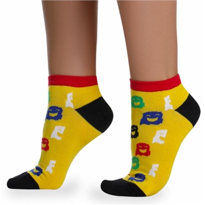 Носки хлопковые " Super socks LTB-100 " жёлтые р:37-41