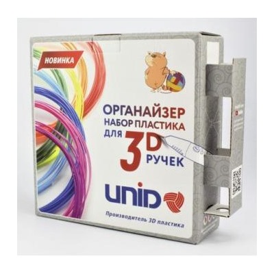 Набор органайзер ORG-ABS6 пластика для ручки 3D (6 цветов х 10 метров) UNID {Россия}