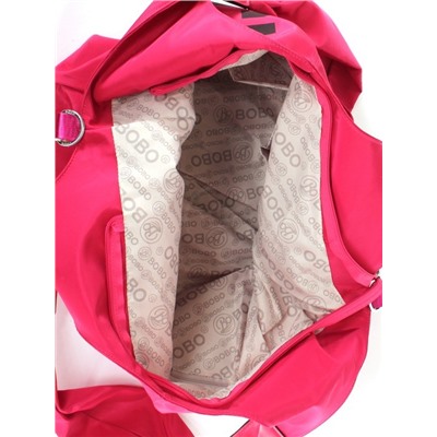 Сумка женская текстиль BoBo-8902  (touch),  1 отдел,  розовый 260647