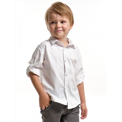 Стильная рубашка для мальчика (98-122см) 33-НМ02А-2(2) белый