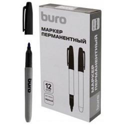 Маркер перманентный 2,5 мм черный круглый (1487302) BURO