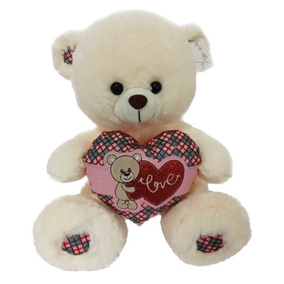 Мягкая игрушка Медведь с бантом и сердцем 32 см (арт. 4892)