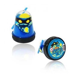 Детская игрушка Лизун ТМ "Slime "Ninja" S130- 1  смешивай цвета 2 в 1 синий и желтый 130 г. Фабрика игрушек {Россия}