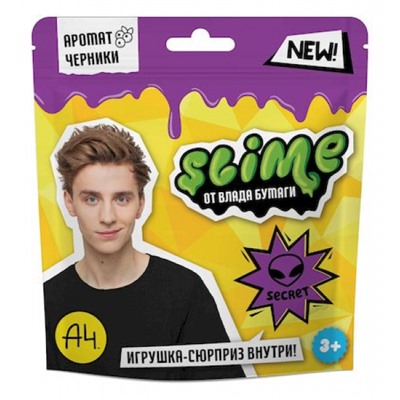 Игрушка для детей ТМ «Slime» фиолетовый 80 г. Влад А4 SLM090 Фабрика игрушек