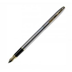 Ручка перьевая "Cosmic" синяя, 0,8мм, корпус хром 8145 Luxor {Индия}