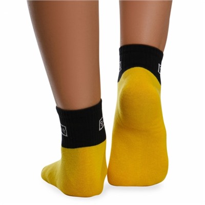 Носки хлопковые с широкой резинкой " Super socks B126-1 " жёлтые р:37-41
