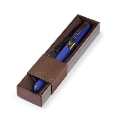 Ручка шариковая "MONACO" 0.5мм синяя в футляре (синий корпус, коричневая коробка) 20-0125/081 Bruno Visconti