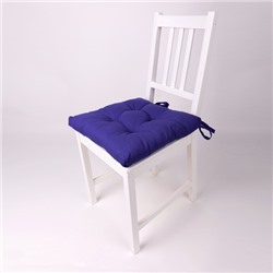 Сидушка на стул с завязками  Ассорти  40х40, рогожка,  Фиолетовый