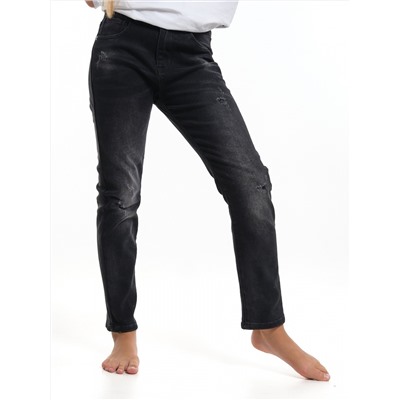 Черные джинсы для девочки (152-164см) 33-1038-1(4) черный
