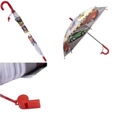 Зонт детский Гонка (50см, со свистком) YS01-1, (Рыжий кот)