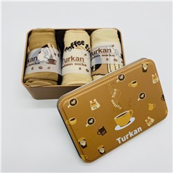 Носки в подарочной упаковке взрослые Turkan Coffee (3 шт. в уп) (арт. HJ7896)