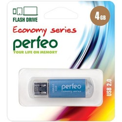 USB-флеш-накопитель PERFEO  4GB E01 Blue economy series Perfeo