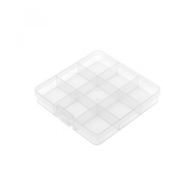 Коробка пластик для швейных принадлежностей 13,5х13,7х2,3 см ОМ-086 прозрачная Gamma